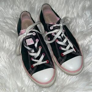 ✨Converse All Star Navy with Pink layered tongue sneakers
